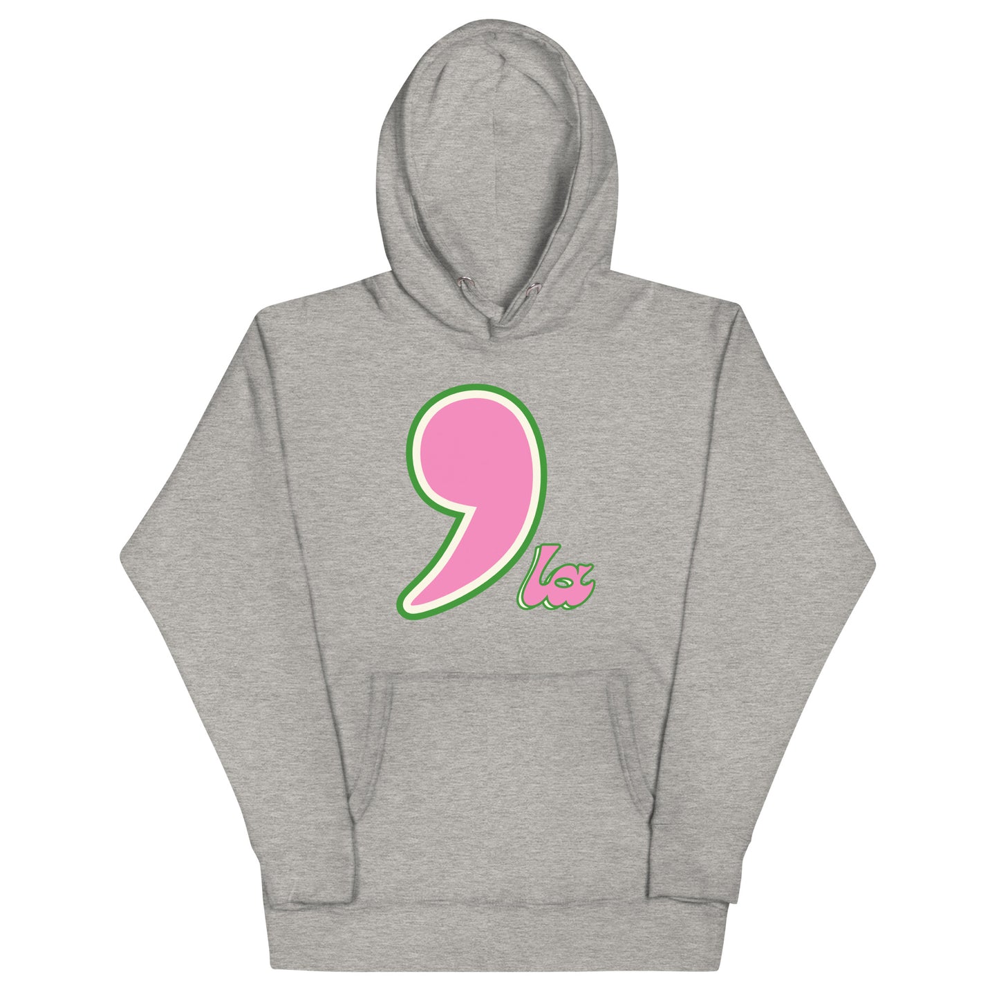 Comma'la Hoodie (Pink & Green)