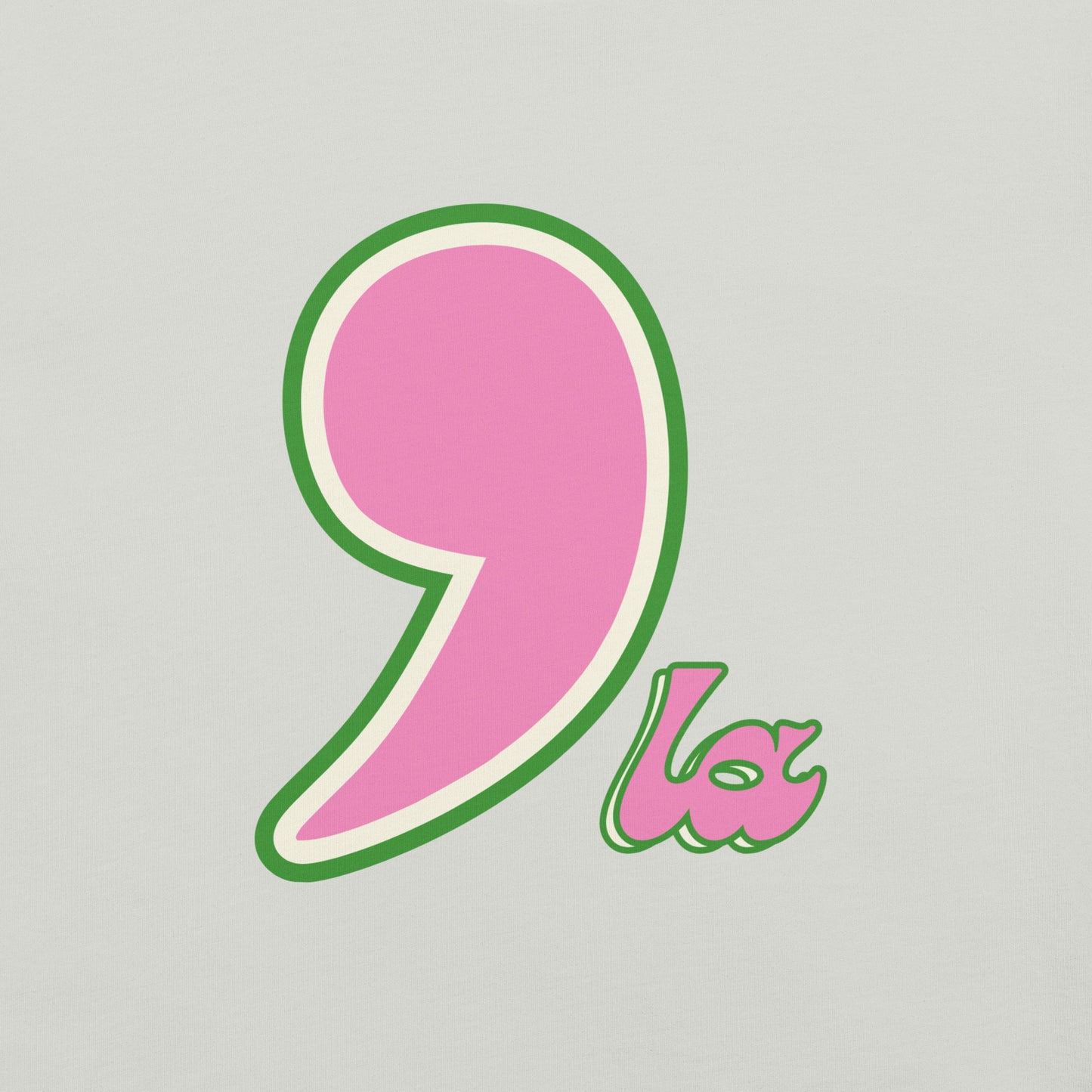Comma'la (Pink & Green)