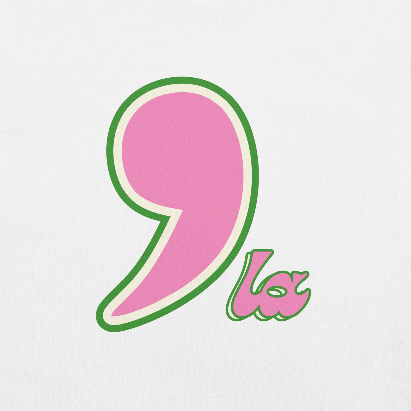 Comma'la (Pink & Green)