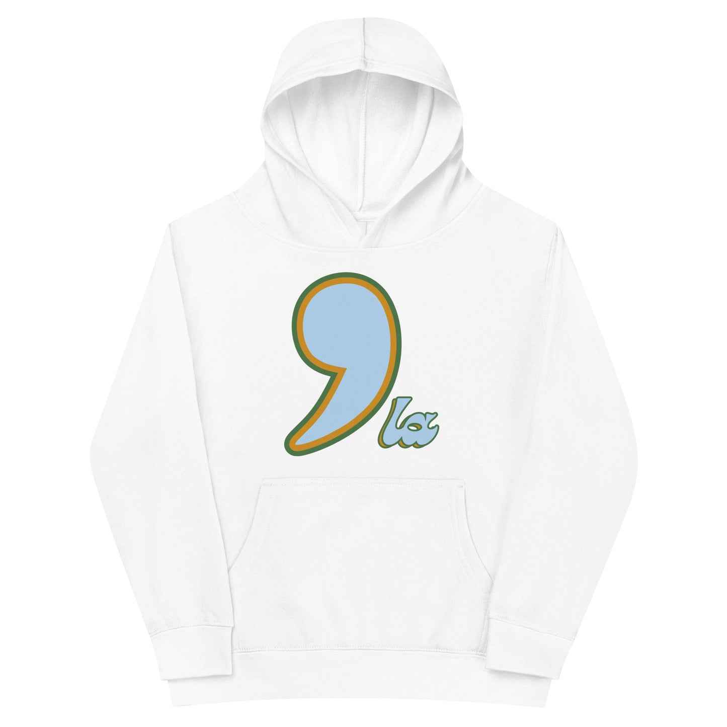 Comma'la Kids Hoodie (Blue & Green)